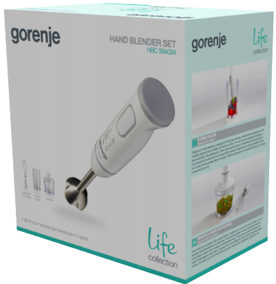 GORENJE BLENDER HBC-564QW 560W rozdrab,trzep,kubek