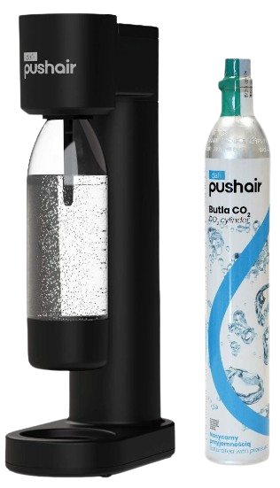 DAFI PUSHAIR SATURATOR NABÓJ CO2 butelka 0,7 czarny