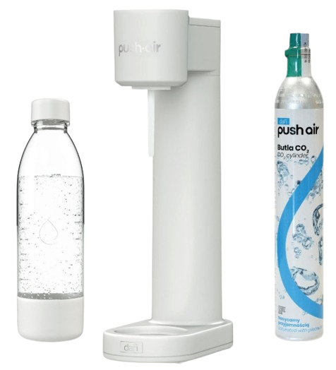 DAFI PUSHAIR SATURATOR NABÓJ CO2 butelka 0,7 biało-srebrny