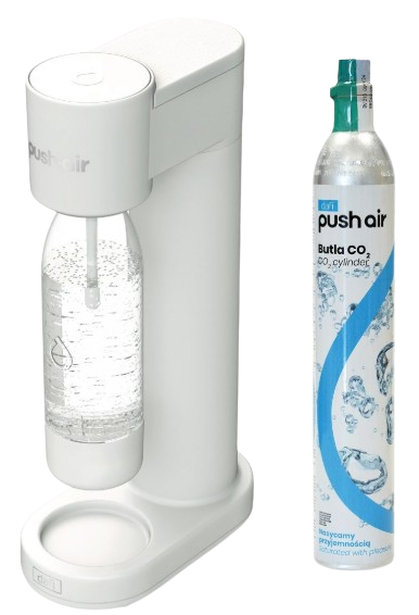 DAFI PUSHAIR SATURATOR NABÓJ CO2 butelka 0,7 biało-srebrny