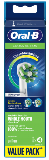 BRAUN ORAL-B ZAPAS EB-50 CROSSACTION 4 szt
