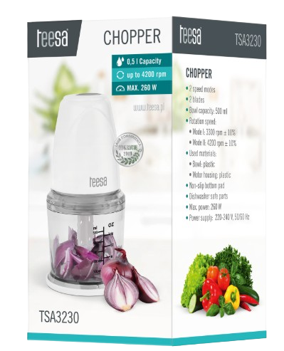 TEESA MINI ROZDRABNIACZ TSA-3230 260W 500ml