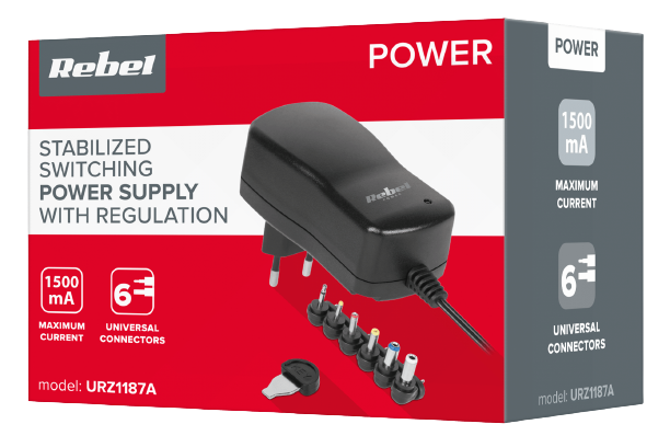 ZASILACZ STABILIZOWANY Z REG 1500mA URZ-1187