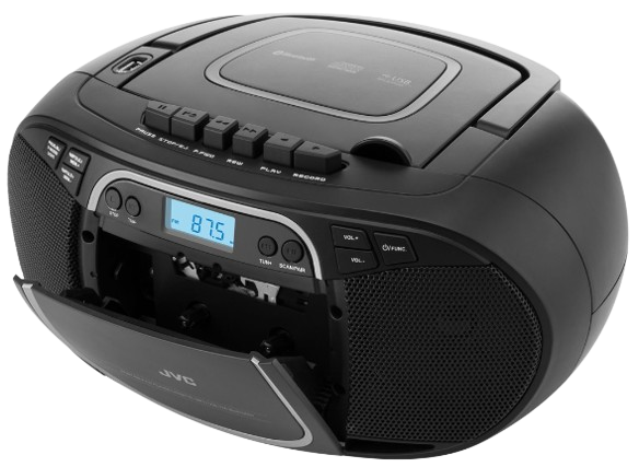 JVC BOOMBOX RC-E451B BLUETOOTH, MP3, USB, kaseta