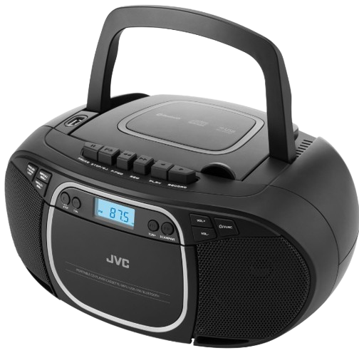 JVC BOOMBOX RC-E451B BLUETOOTH, MP3, USB, kaseta