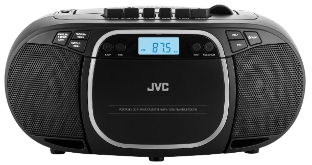 JVC BOOMBOX RC-E451B BLUETOOTH, MP3, USB, kaseta