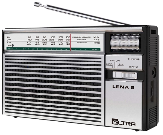 ELTRA RADIO LENA-5 USB srebrne