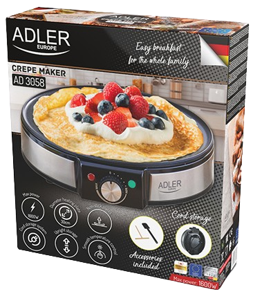 ADLER PATELNIA ELEKTRYCZNA NALEŚNIKARKA AD-3058