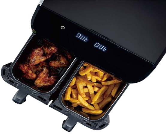 MAESTRO FRYTOWNICA MR-758 2000W 2x4,5L, okna, beztłuszczowa