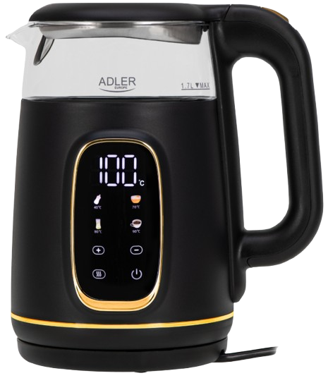 ADLER CZAJNIK AD-1305 1,7 LED reg.temp czarno-złot