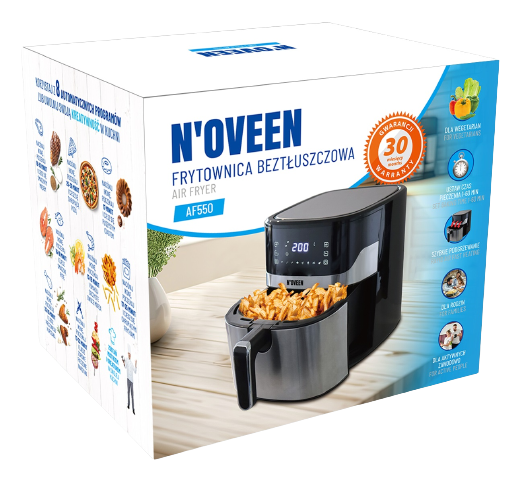 NOVEEN FRYTOWNICA AF-550 1600W 6,5L beztłuszczowa