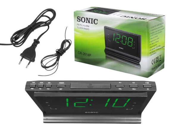 SONIC RADIOBUDZIK CR-2614 duży wyświetlacz