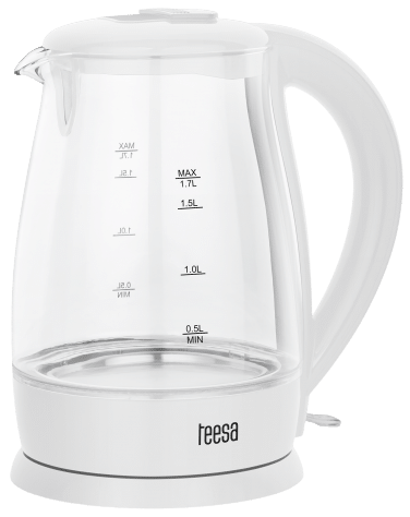 TEESA CZAJNIK TSA-1511W 1,7L 2200W szklany biały