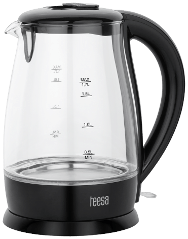 TEESA CZAJNIK TSA-1511B 1,7L 2200W szklany czarny