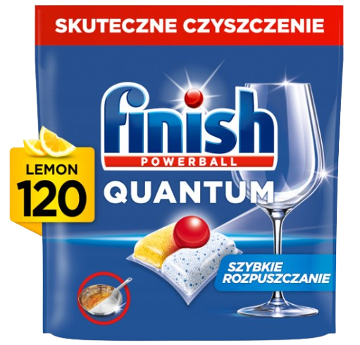 FINISH KAPSUŁKI QUANTUM ALL IN 1 120 szt. LEMON 