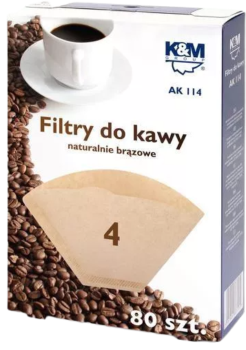 K&M FILTR DO KAWY roz.4 / 80 sztuk (karton)