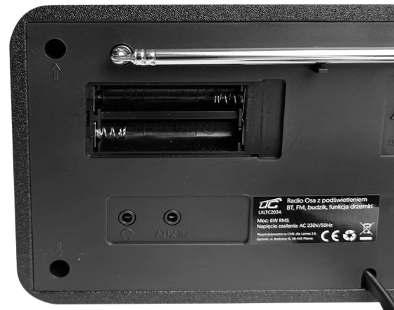 LTC RADIOBUDZIK LTC-2034 OSA BLUETOTH