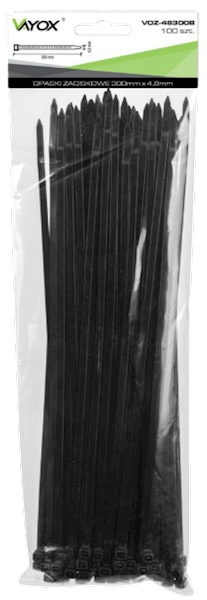 VAYOX OPASKI ZACISKOWE 4,8mm/300mm