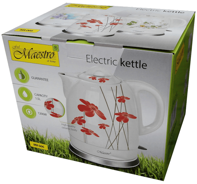 MAESTRO CZAJNIK MR-066 1,5L 1200W ceramiczny MAKI