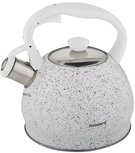 KLAUSBERG CZAJNIK KB-7319 2L biały marmurek