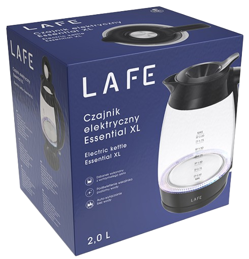 LAFE CZAJNIK ESSENTIAL XL 47573 2L 2200W szklany