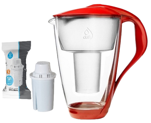 DAFI dzbanek CRYSTAL Classic LED 2L szklany czerwo