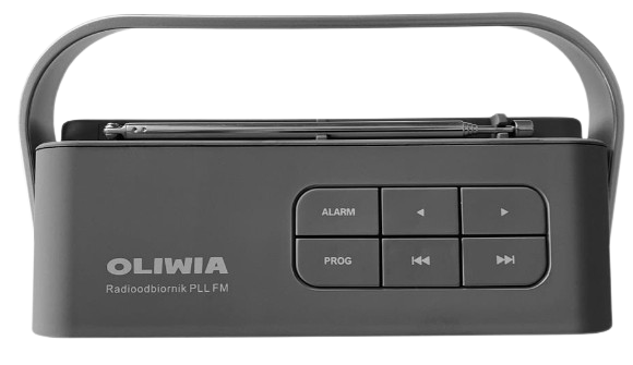 ELTRA RADIO OLIWIA LCD czarno-szara