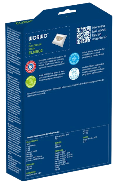 WORWO WORKI ELECTROLUX ELMB-02 12 kpl = 48 szt