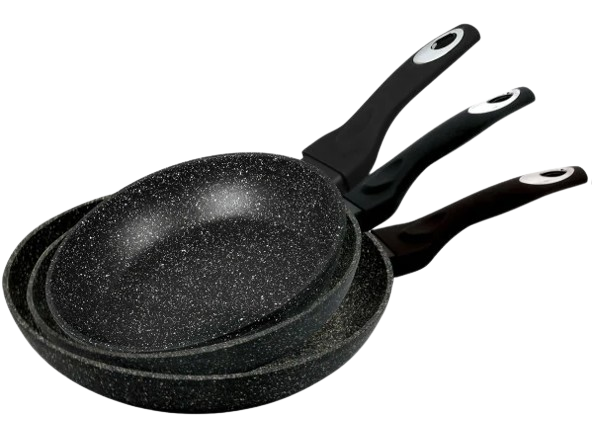 KLAUSBERG PATELNIA GRANIT zestaw 3 szt 20/24/28cm
