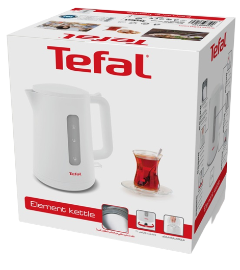 TEFAL CZAJNIK KO-200130 ELEMENT 1,7L 2400W biały