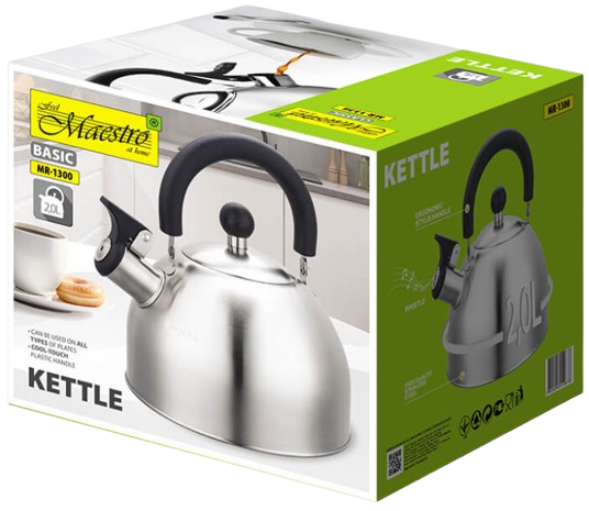 MAESTRO CZAJNIK MR-1300 2L INOX NEW