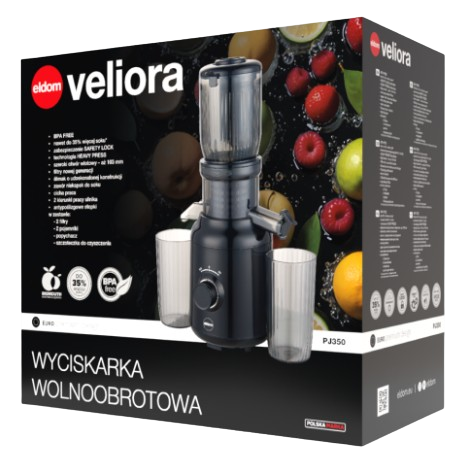 ELDOM WYCISKARKA WOLNOOBROTOWA PJ-350 250W