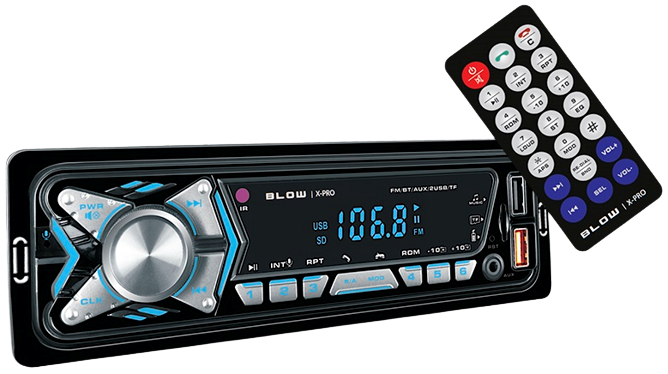 BLOW RADIO SAMOCHODOWE X-PRO MP3/BT/USB/PILOT