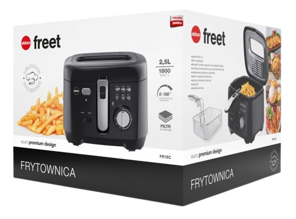 ELDOM FRYTOWNICA FR-18C 1800W 2,5L wyj zbiorn czar