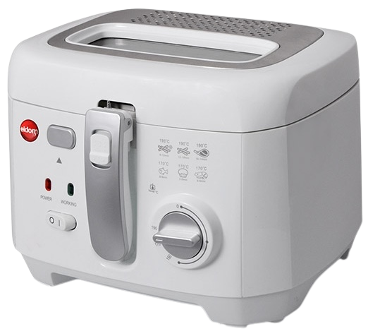 ELDOM FRYTOWNICA FR-18B 1800W 2,5L wyj zbior biała