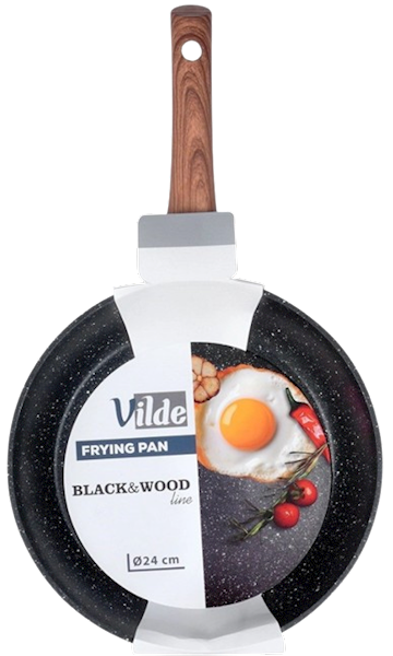 VILDE PATELNIA BLACK&WOOD 24cm 199060 ceramiczna