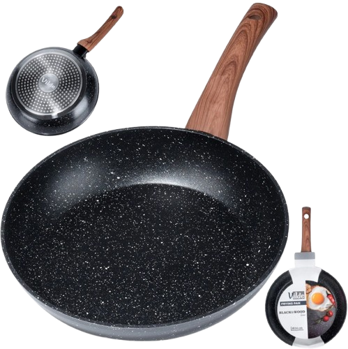 VILDE PATELNIA BLACK&WOOD 24cm 199060 ceramiczna