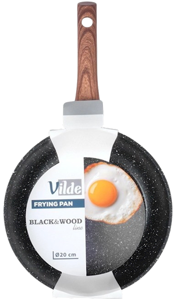 VILDE PATELNIA BLACK&WOOD 20cm 199059 ceramiczna