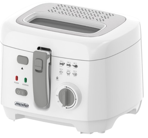MESKO FRYTOWNICA MS-4908G 1800W wyjm. zbior. biała
