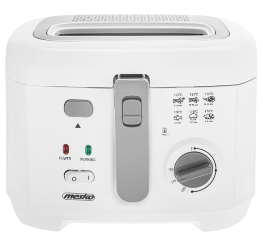 MESKO FRYTOWNICA MS-4908G 1800W wyjm. zbior. biała
