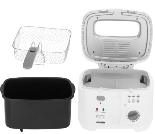 MESKO FRYTOWNICA MS-4908G 1800W wyjm. zbior. biała