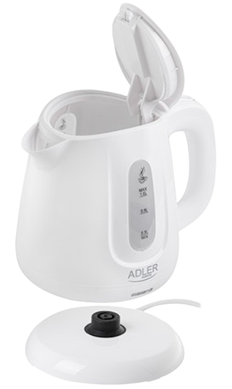 ADLER CZAJNIK AD-1373 1L 850W biały
