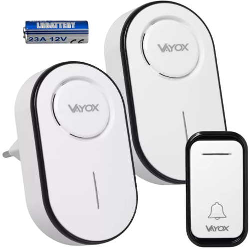 VAYOX DZWONEK VA-0406 110-240V baterie 2xodbiornik