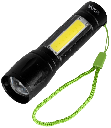 VAYOX LATARKA VA-0355 LED akumulator metal