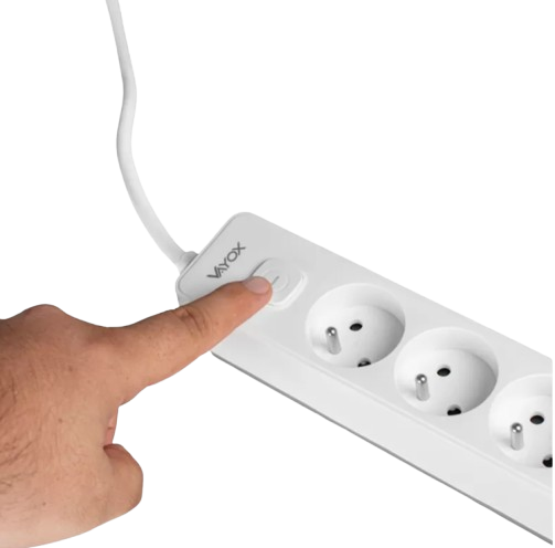 VAYOX PRZEDŁUŻACZ 3GN+0 VA-0382-1,5M 2xUSB 2xUSB-C