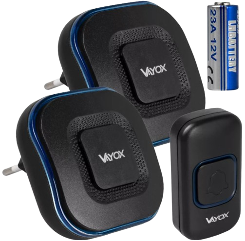 VAYOX DZWONEK VA-0405 110-240V baterie 2xodbiornik