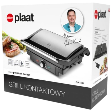 ELDOM GRILL ELEKTRYCZNY GK-130 1600W, kontaktowy