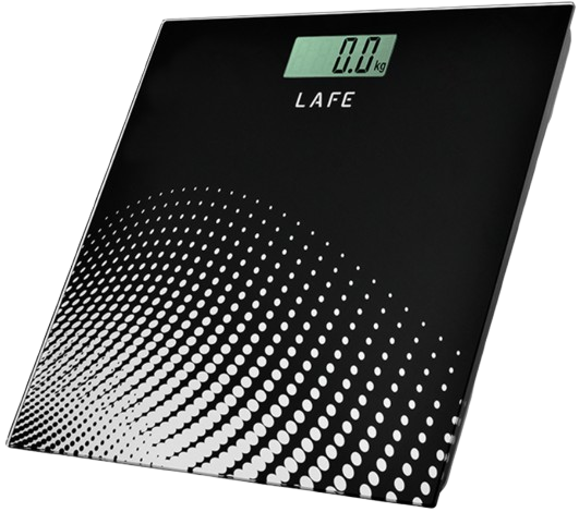 LAFE WAGA ŁAZIENKOWA FitScale 44591 szklana czarna