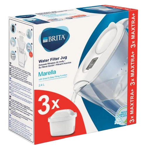 BRITA MARELLA DZBANEK 2,4L+ 3 filtry biały
