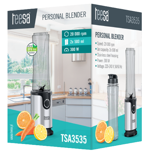 TEESA BLENDER PERSONALNY TSA-3535 2 bidony
